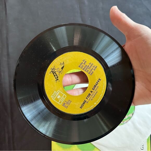 Vintage 1968 Read-along Home for a Giraffe 45 vinyl Record and Book Set - Picture 3 of 10